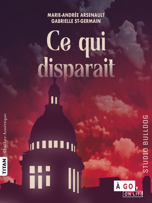Cover image for Ce qui disparaît